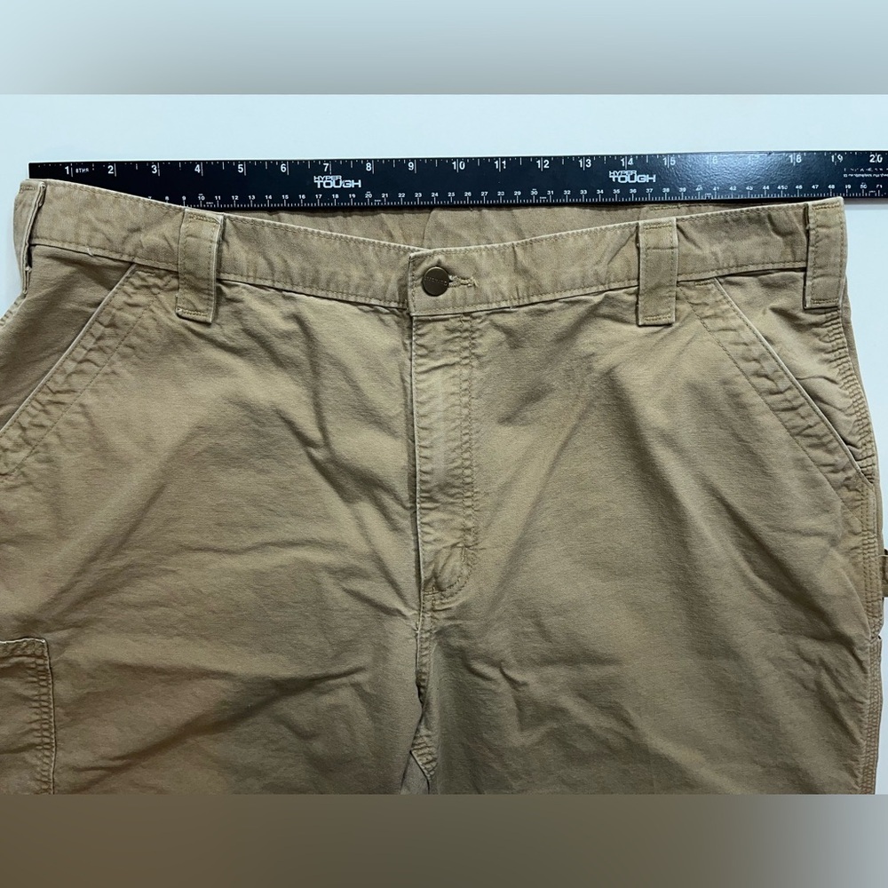 Carhartt Pants Mens Size 40x30 B161 DHK Khaki Workwear - Picture 6 of 11